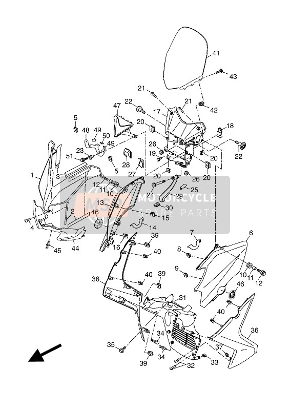 Yamaha YP250RA 2016 Pare-brise pour un 2016 Yamaha YP250RA